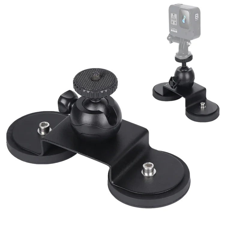 GoPro Hero11 Black / HERO10 Black / HERO9 Black / HERO8 Black /7 /6 /5 /5 Session /4 Session /4 /3+ /3 /2 /1, Xiaoyi 및 기타 액션 카메라용 차량 흡착 컵 마운트 브래킷, 크기: M, 크기: M