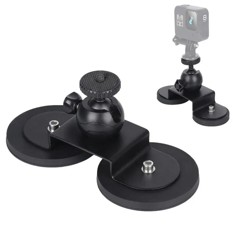 GoPro Hero11 Black / HERO10 Black / HERO9 Black / HERO8 Black /7 /6 /5 /5 Session /4 Session /4 /3+ /3 /2 /1, Xiaoyi 및 기타 액션 카메라용 차량 흡착 컵 마운트 브래킷, 크기: L, 크기: L
