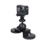 GoPro Hero11 Black / HERO10 Black / HERO9 Black / HERO8 Black /7 /6 /5 /5 Session /4 Session /4 /3+ /3 /2 /1, Xiaoyi 및 기타 액션 카메라용 차량 흡착 컵 마운트 브래킷, 크기: L, 크기: L