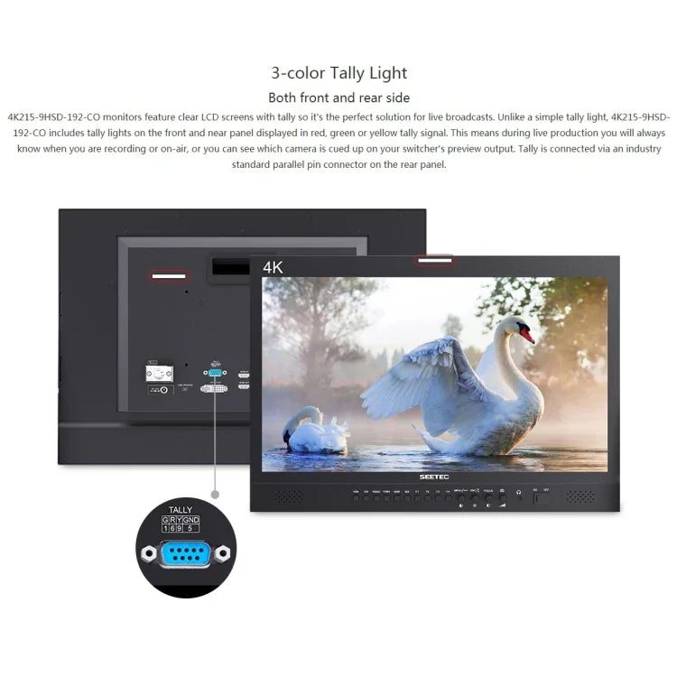 SEETEC 4K215-9HSD-CO 1920x1080 21.5인치 SDI / HDMI 풀 HD 감독용 박스 카메라 필드 모니터, 4K215-9HSD-CO