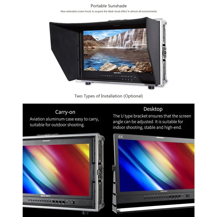 SEETEC 4K215-9HSD-CO 1920x1080 21.5인치 SDI / HDMI 풀 HD 감독용 박스 카메라 필드 모니터, 4K215-9HSD-CO