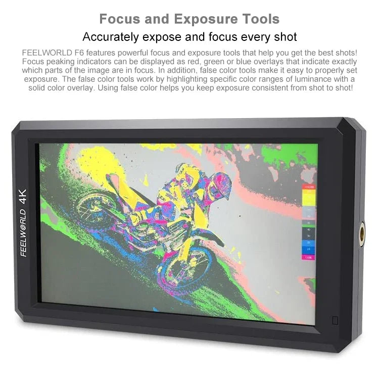 FEELWORLD F6 1920x1080 5.5인치 IPS 스크린 HDMI 4K 카메라 필드 모니터, F6