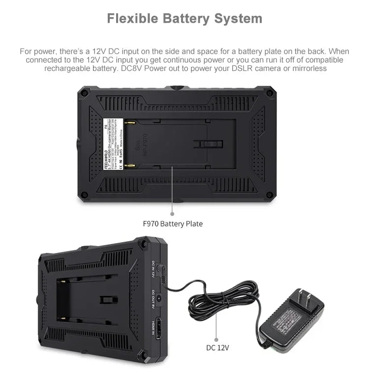 FEELWORLD F6 1920x1080 5.5인치 IPS 스크린 HDMI 4K 카메라 필드 모니터, F6