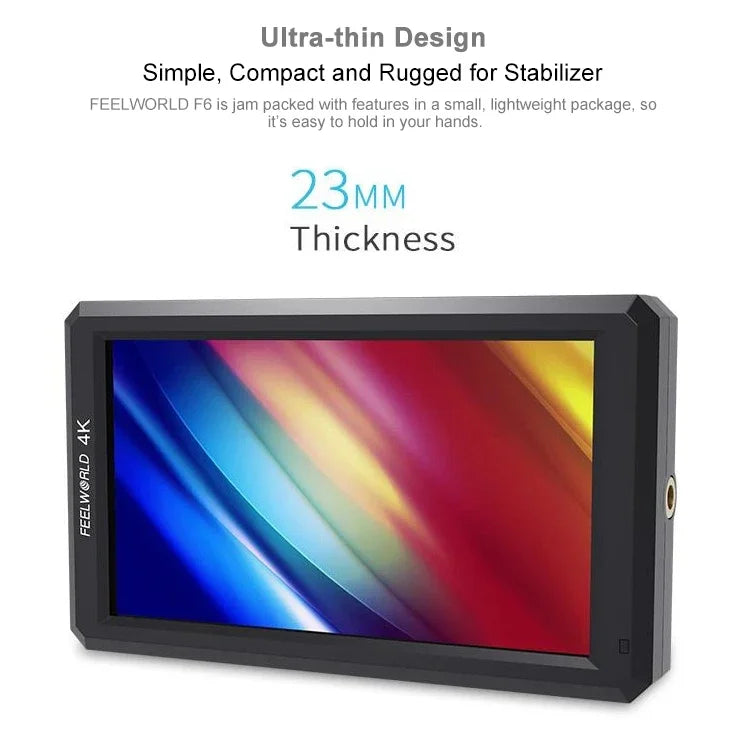FEELWORLD F6 1920x1080 5.5인치 IPS 스크린 HDMI 4K 카메라 필드 모니터, F6
