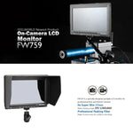FEELWORLD FW759 1280x800 7인치 IPS 스크린 초슬림 HD 카메라 필드 모니터, FW759