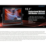 FEELWORLD FW1018SPV1 1920x1200 10.1인치 IPS 스크린 HD 컬러 LCD 감독용 카메라 필드 모니터, FW1018SPV1