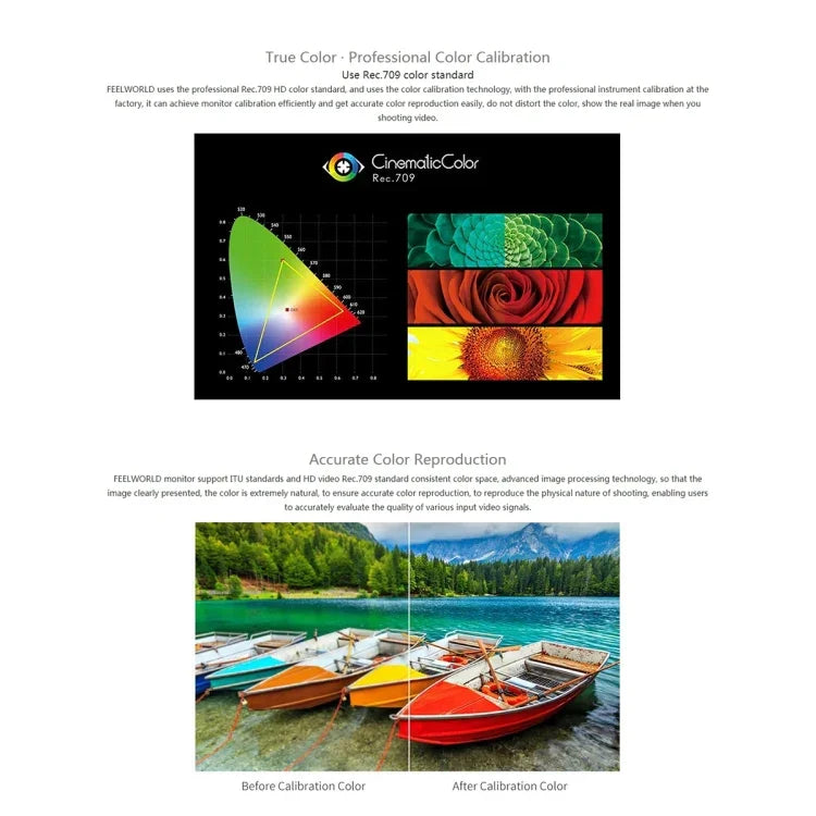 FEELWORLD LUT6 1920x1080 2600 니트 6인치 IPS 스크린 HDMI 4K 터치 컨트롤 카메라 필드 모니터, LUT6