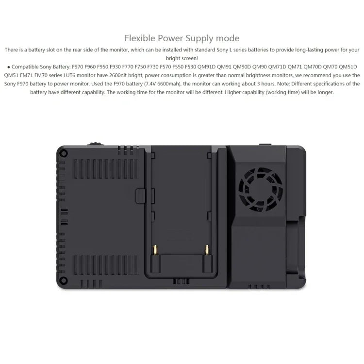 FEELWORLD LUT6 1920x1080 2600 니트 6인치 IPS 스크린 HDMI 4K 터치 컨트롤 카메라 필드 모니터, LUT6