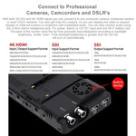 FEELWORLD LUT6S 1920x1080 2600 니트 6인치 IPS 스크린 HDMI 4K 터치 스크린 SDI HDI 카메라 필드 모니터, LUT6S