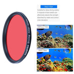 RUIGPRO GoPro HERO10 Black / HERO9 Black 프로페셔널 52mm 10 in 1 UV+ND2+ND4+ND8+Star 8+ +CPL+노랑/빨강/보라+10배 클로즈업 렌즈 필터 필터 어댑터 링 및 렌즈 캡 포함
