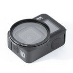 RUIGPRO GoPro HERO10 Black / HERO9 Black 프로페셔널 52mm 10 in 1 UV+ND2+ND4+ND8+Star 8+ +CPL+노랑/빨강/보라+10배 클로즈업 렌즈 필터 필터 어댑터 링 및 렌즈 캡 포함