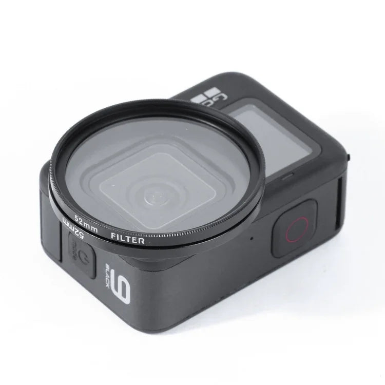 RUIGPRO GoPro HERO10 Black / HERO9 Black 프로페셔널 52mm 10 in 1 UV+ND2+ND4+ND8+Star 8+ +CPL+노랑/빨강/보라+10배 클로즈업 렌즈 필터 필터 어댑터 링 및 렌즈 캡 포함