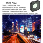 JSR KB 시리즈 별 효과 렌즈 필터 for GoPro HERO13 Black /12 Black /11 Black /10 Black /9 Black, 별