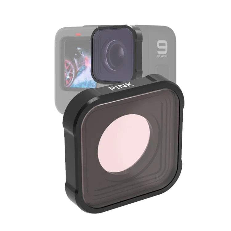 JSR KB 시리즈 다이빙 컬러 렌즈 필터 for GoPro HERO13 Black /12 Black /11 Black /10 Black /9 Black, 핑크 필터, 마젠타 필터, 레드 필터