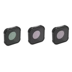 JSR KB 시리즈 CPL+ND8+ND16 렌즈 필터 for GoPro HERO13 Black /12 Black /11 Black /10 Black /9 Black, 3-in-1