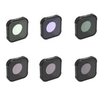 JSR KB 시리즈 STAR+CPL+NIGHT+ND8+ND16+ND32 렌즈 필터 for GoPro HERO13 Black /12 Black /11 Black /10 Black /9 Black, 6-in-1
