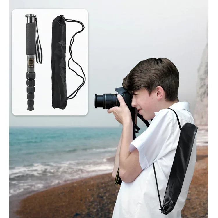 BEXIN P306C 휴대용 여행용 야외 DSLR 카메라 카본 파이버 모노포드 홀더, P306C
