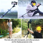 BEXIN P308 휴대용 여행용 야외 DSLR 카메라 알루미늄 합금 모노포드 홀더, P308