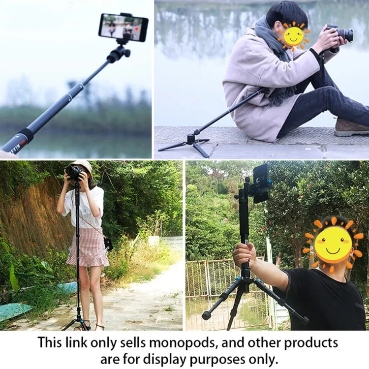 BEXIN P308B 휴대용 여행용 야외 DSLR 카메라 알루미늄 합금 모노포드 홀더, P308B