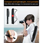 BEXIN P308B 휴대용 여행용 야외 DSLR 카메라 알루미늄 합금 모노포드 홀더, P308B