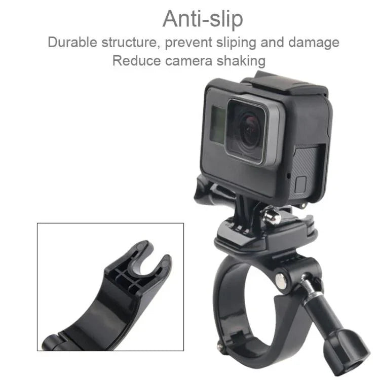 GP434 대형 자전거 오토바이 핸들바 고정 마운트 for GoPro, Insta360, DJI 및 기타 액션 카메라, GP434