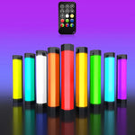 LUXCeO RGB 컬러풀 사진 LED 스틱 비디오 라이트 앱 제어 조절 가능한 색온도 방수 핸드헬드 LED 보조광 리모컨 포함, P200 RGB