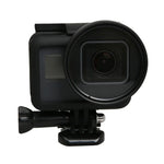 GoPro HERO5 스포츠 액션 카메라 전문 52mm 렌즈 필터(CPL + UV + ND8 + ND2 + 스타 8 + 빨강 + 노랑 + FLD / 보라) & 방수 하우징 케이스 어댑터 링, 10 in 1