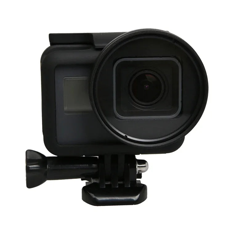 GoPro HERO5 스포츠 액션 카메라 전문 52mm 렌즈 필터(CPL + UV + ND8 + ND2 + 스타 8 + 빨강 + 노랑 + FLD / 보라) & 방수 하우징 케이스 어댑터 링, 10 in 1