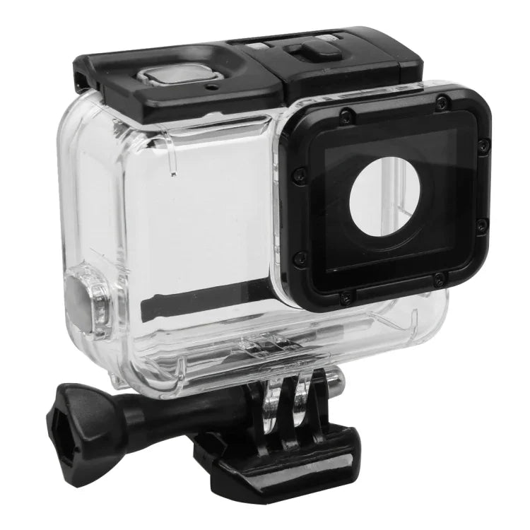 GoPro HERO5 스켈레톤 하우징 보호 케이스 커버, 버클 기본 마운트 및 리드 스크류 포함, 렌즈 분해 필요, 버클 기본 포함