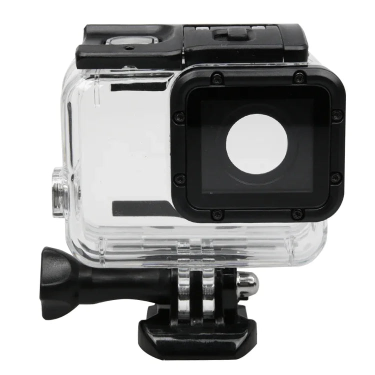 GoPro HERO5 스켈레톤 하우징 보호 케이스 커버, 버클 기본 마운트 및 리드 스크류 포함, 렌즈 분해 필요, 버클 기본 포함