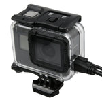 GoPro HERO5 스켈레톤 하우징 보호 케이스 커버, 버클 기본 마운트 및 리드 스크류 포함, 렌즈 분해 필요, 버클 기본 포함