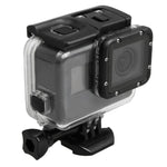 GoPro HERO5 30m 방수 PC & ABS 하우징 보호 케이스 + 터치 백 커버 버클 기본 마운트 & 긴 나사 포함, 백커버 크기: 7 x 6 cm, 보호 케이스