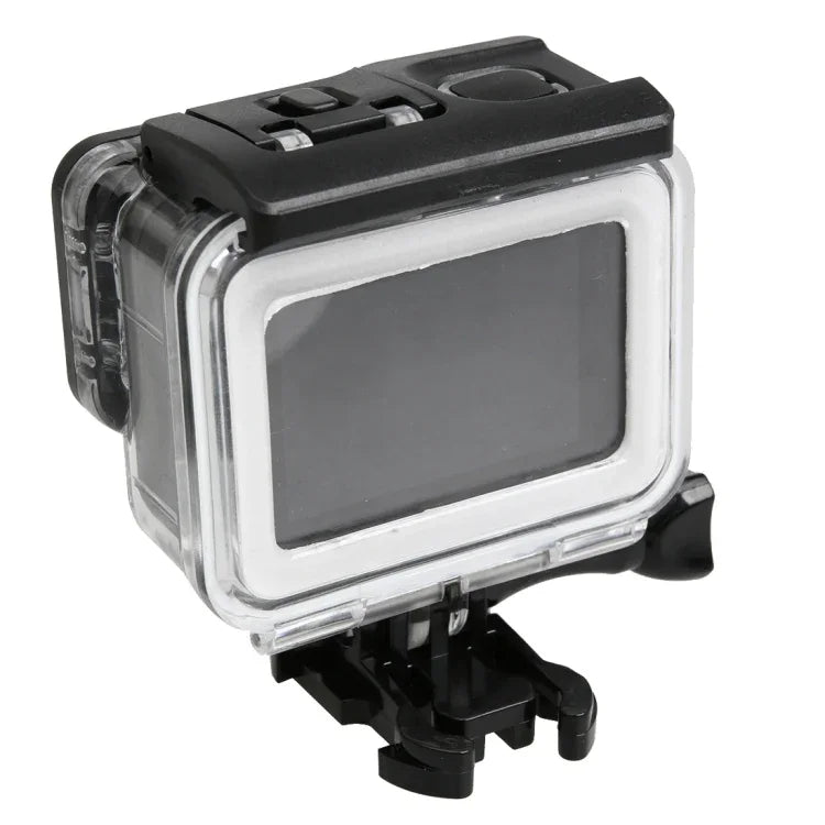 GoPro HERO5 30m 방수 PC & ABS 하우징 보호 케이스 + 터치 백 커버 버클 기본 마운트 & 긴 나사 포함, 백커버 크기: 7 x 6 cm, 보호 케이스