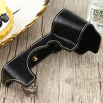 FUJIFILM X-S10용 1/4인치 나사 PU 가죽 카메라 하프 케이스 베이스, FUJIFILM X-S10용