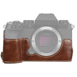 FUJIFILM X-S10용 1/4인치 나사 PU 가죽 카메라 하프 케이스 베이스, FUJIFILM X-S10용