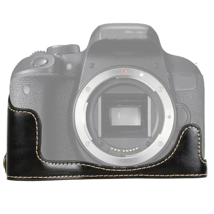1/4인치 나사 PU 가죽 카메라 하프 케이스 베이스 Canon EOS 77D / 800D용, Canon EOS 77D용, Canon EOS 77D용
