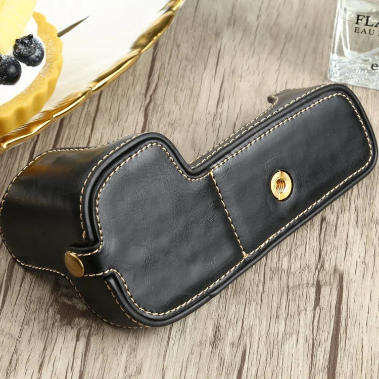 Canon EOS 90D용 1/4인치 나사 PU 가죽 카메라 하프 케이스 베이스, Canon EOS 90D용