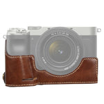 Sony ILCE-7C/A7C용 1/4인치 나사 PU 가죽 카메라 하프 케이스 베이스, Sony ILCE-7C/A7C용