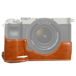 Sony ILCE-7C/A7C용 1/4인치 나사 PU 가죽 카메라 하프 케이스 베이스, Sony ILCE-7C/A7C용