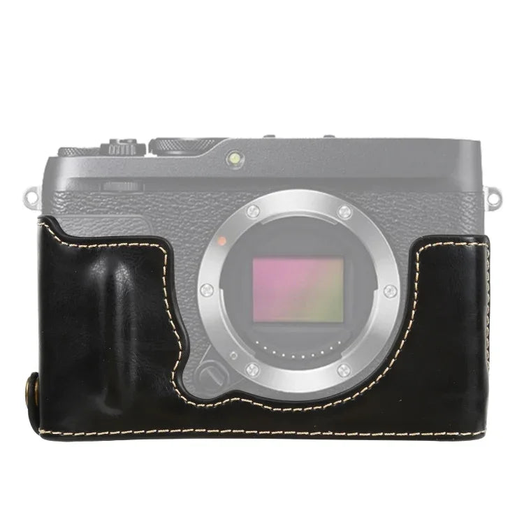 1/4인치 나사 PU 가죽 카메라 하프 케이스 베이스 FUJIFILM XE4용, FUJIFILM XE4용