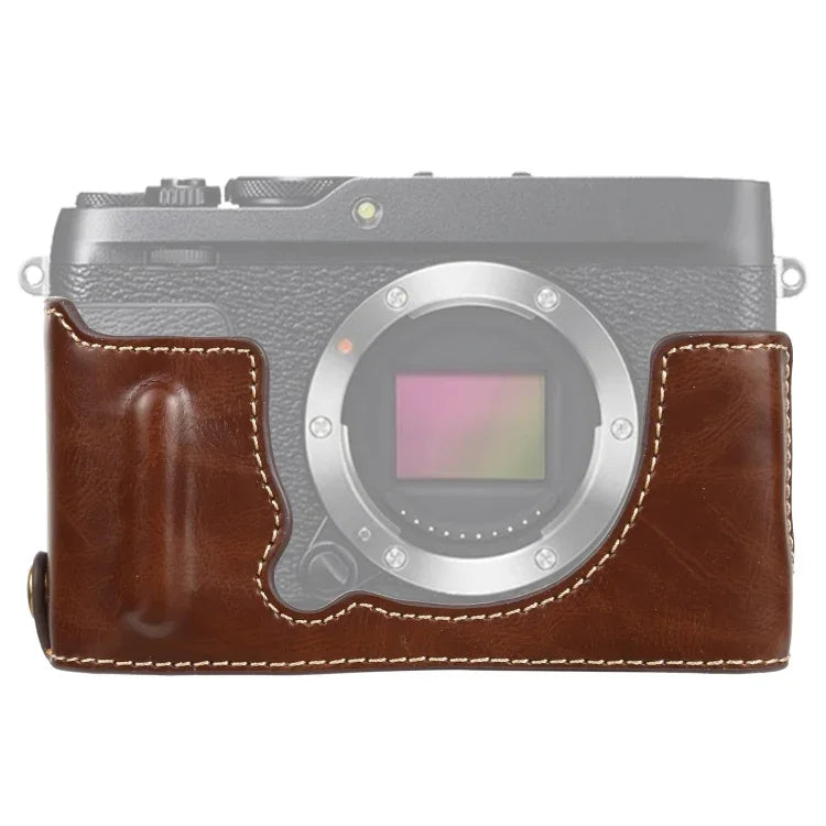 1/4인치 나사 PU 가죽 카메라 하프 케이스 베이스 FUJIFILM XE4용, FUJIFILM XE4용