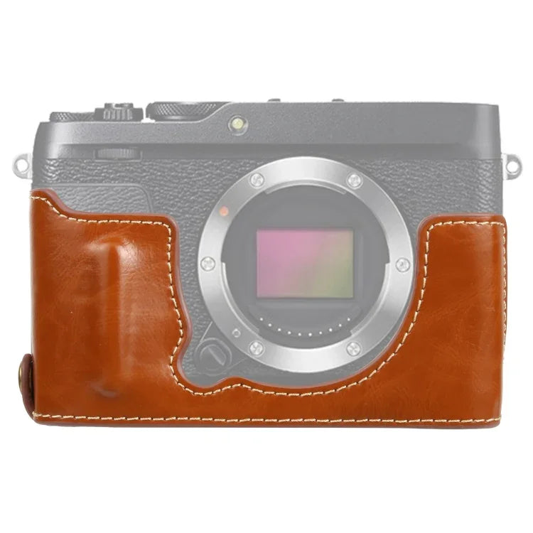 1/4인치 나사 PU 가죽 카메라 하프 케이스 베이스 FUJIFILM XE4용, FUJIFILM XE4용