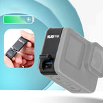 GoPro HERO10 Black / HERO9 Black용 RUIGPRO 알루미늄 합금 배터리 측면 인터페이스 커버, 알루미늄 합금 측면 커버