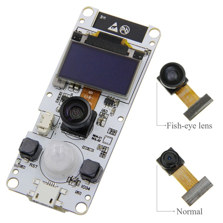 TTGO OV2640 표준 확장 단일 렌즈 카메라 모듈 T-Camera Plus ESP32-DOWDQ6 8MB SPRAM용, 표준 확장 단일 렌즈