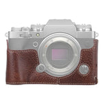 1/4 inch Thread Litchi Texture PU Leather Camera Half Case Base for FUJIFILM X-T4, For FUJIFILM X-T4 Litchi