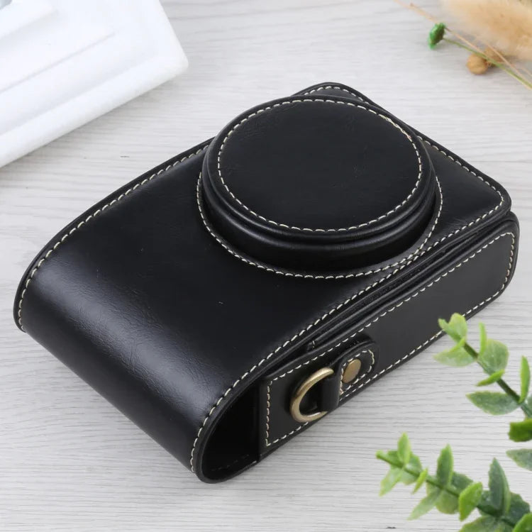 수직 플립 전신 카메라 PU 가죽 케이스 가방 스트랩 포함 Ricoh GR III / GRII, Sony ZV-1 / DSC-RX100M7 / RX100M6 / RX100M5 / RX100M2용, Ricoh GR III용