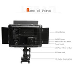 Godox LED308C II 308LED 조광 가능한 사진 조명 860LUX 전문 브이로깅 비디오 및 사진 스튜디오 조명 Canon / Nikon DSLR 카메라용
