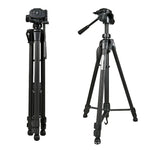 WeiFeng WT-3560 3단 접이식 다리 라이브 방송용 알루미늄 합금 삼각대 마운트, WT-3560