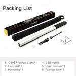 LUXCeO Q508A 8색 사진 LED 스틱 비디오 라이트 방수 핸드헬드 LED 필 라이트 플래시 조명 램프 리모컨 포함, Q508A