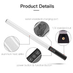 LUXCeO Q508A 8색 사진 LED 스틱 비디오 라이트 방수 핸드헬드 LED 필 라이트 플래시 조명 램프 리모컨 포함, Q508A